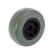 Wheel furniture tundra, rubberized, d = 50 mm, with a drowned hub, gray