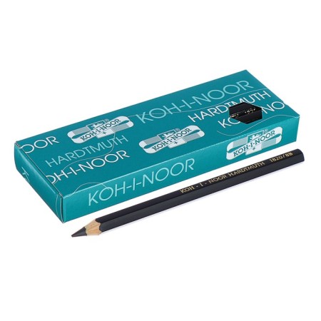 Pencil thickened blackographic 5.6 mm, Koh-I-Noor Jumbo Black Star 1820 8b, l = 175 mm