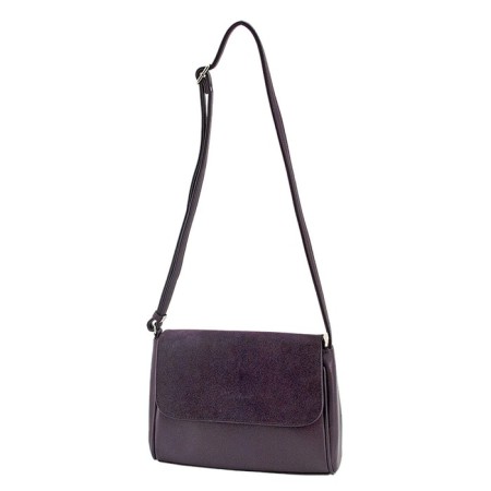 B2759 Bag Messenger, valve department, purple color 21x26x7cm