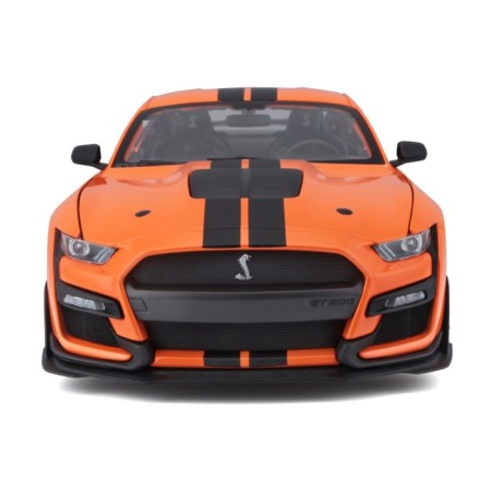 MASTO DIE-CAST 2020 Ford Shelby GT500 machine, opening doors, 1:18, Orange color-9