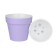 Plastic pot with the “Proteus” tab, lavender color