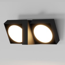 Sadovo-park lamp Elektrostandard, Twin, 252x110x91 mm, 14W, LED, 1010LM, 4000K, Black color black