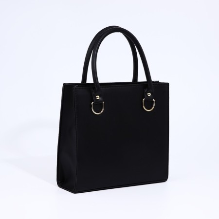 Bag Female Tout with zipper, black color-1