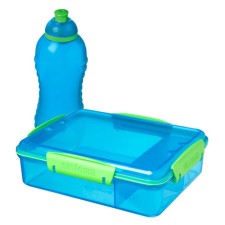 Sistema container set with dividers, 975 ml, bottle, 330 ml