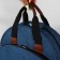 Embroidery bag, 2 compartments with lightning, with handles, d = 35 × 12 cm, color blue