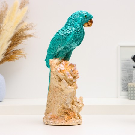Figure "Parrot on a tree" 17x14x35cm, color-3