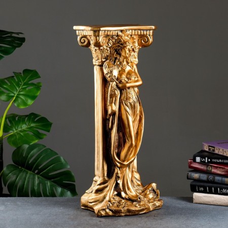 Column "with a girl" bronze 67cm