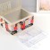 Casket for needlework "patchwork. Flowers, peas and zebra" 19x26x14.5 cm