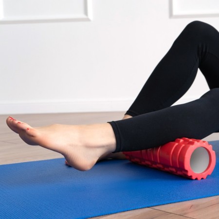 Massage roller SANGH, 30x10 cm, red color-7