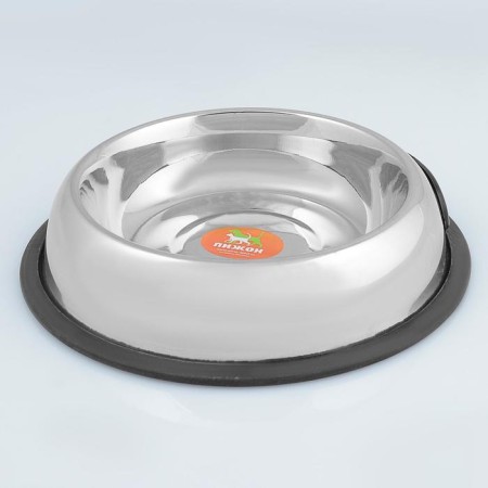 A bowl with a non -slip base is round with handles, 710 ml-1
