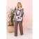 Female blouse, size 54, blue color