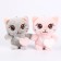 Soft toy "Cat with a heart", on a key fob, 11 cm, color mix