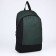 School textile Backpack 46x30x10 cm, vertical pocket, green color