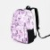 School backpack from textiles on lightning, 3 pockets, purple color