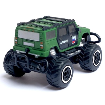 Army radio -controlled jeep, works on batteries-2