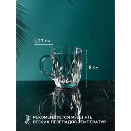 Mug "Floreniation", 160 ml, glass, Iran-1