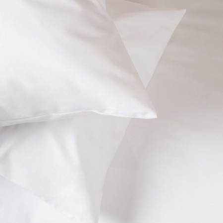 Bed linen 1.5 joint venture "Monopsece", size 150x215 cm, 145x215 cm, 70x70 cm - 2 pcs, white color-3