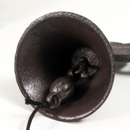 Bell souvenir cast iron "Owl with a hood on the branch" 20x10.5x17 cm-3