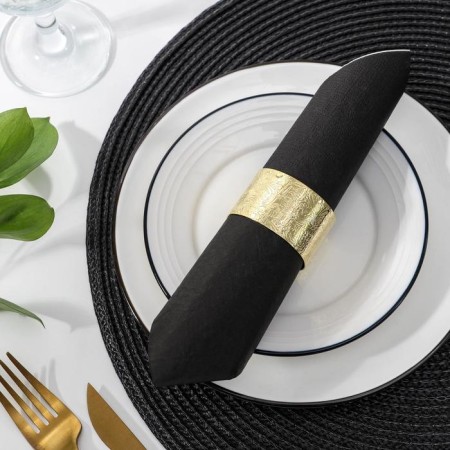 Morocco napkin ring, 4.8 × 3 cm, gold color-3