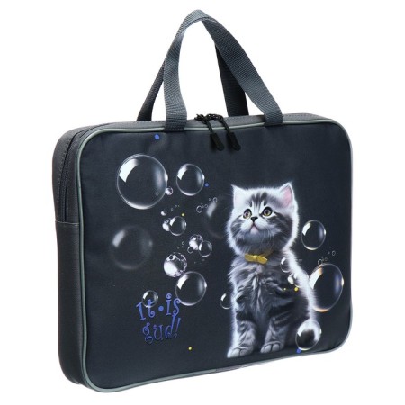 Folder with handles Textile A4, 370 x 280 x 60 mm, Stavia "soap bubbles"-1