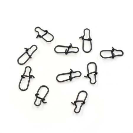 Carabiner Namazu Pro Nice Snap, Carbon color, p. 000, test-4 kg, packaging 10 pcs.