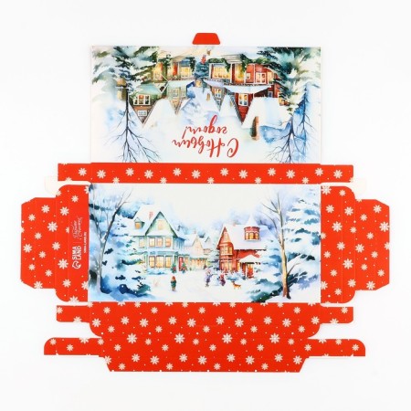 Box Gift team "Snow Town", 20 x 2 x 10 cm, new year-5