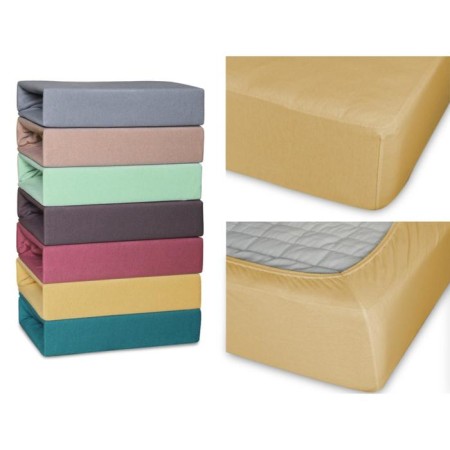 Cleo gum sheet, knitwear, size 90x200x25 cm, mustard color