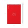 Notepad for spirals A5, 80 sheets, cage, Erichkrause "Words", plastic cover silk -screen cover, OFSET BELICT 100%, red