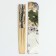 Fan bamboo, textile h = 21 cm "flowers" with a cover, beige