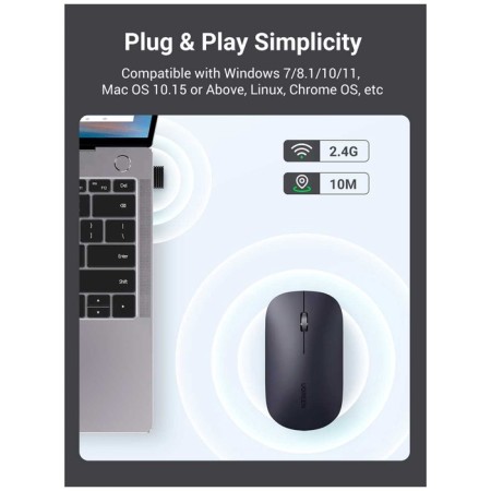 Ugreen wireless mouse, black color (90372)-4