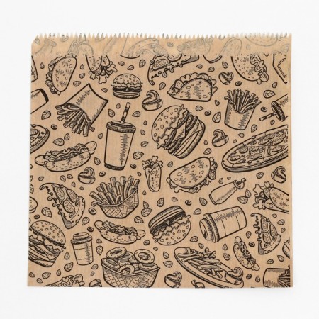 Corner "Fastfood", craft, 15 x 15 cm