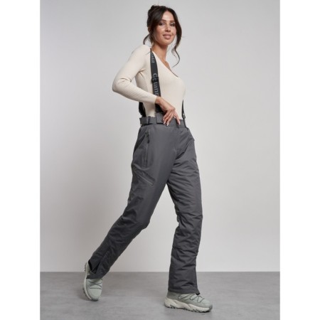 Semi -combinezone ski insulated female winter, size 44, color gray color-2