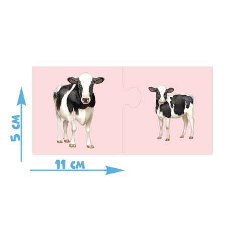 Pair puzzles "Mom and kids", 24 details-1