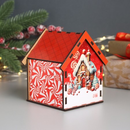 New Year's tea house "Happy NG" 10.5x9.5x12 cm-1