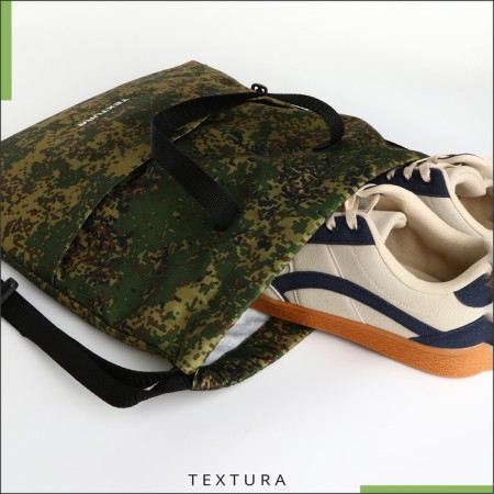 Bag for screed shoes, outer pocket, textura, camouflage color-4