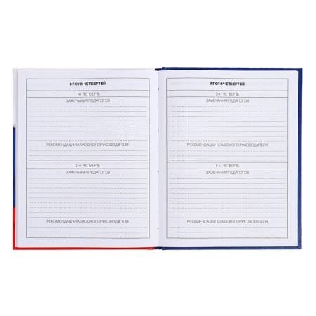 Diary for grades 5-11, 48 sheets of "Russian schoolchild No. 4", hard cover, glossy lamination, block 60 g/m2-9
