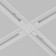 Connector X-shaped for the built-in track system Technical Track-11W, 13x13x2 cm, white color