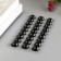 Decorative stickers "Pearls" 1 cm, 27 pcs, black