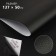 Artificial leather, with an adhesive base, 137 × 50 cm, 0.5 mm, black color