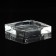 Square candlestick, 10x10x2 cm, with in -depth diameter of 7.7 cm