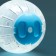 A ball for rodents, 10 cm, blue