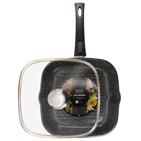 Pan-grill pan-chief, removable handle Soft-Touch, with a lid, size 27x27 cm-2