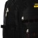 Tourist backpack on lightning, with an increase, 6 outer pockets, black color