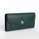 Women's wallet on magnet, green color