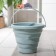 Folding bucket, 5 l, 26 × 26 × 20 cm, color gray color