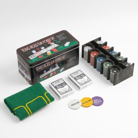 Poker, set for the game (maps 2 decks, chips 200 pcs.), With a face value, 60 x 90 cm