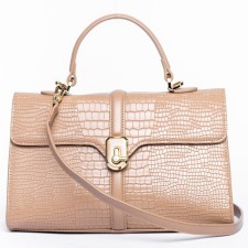 Women's bag, eco -leather, Versse beige, 29x9x20 cm