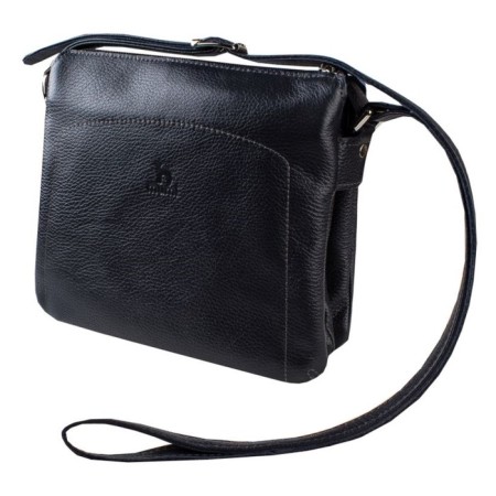 Cross-Bodi bag with Mumi zipper, external pocket, dark blue color