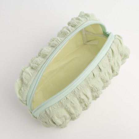 Lightning cosmetic bag, green color-2