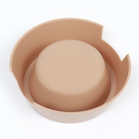 Plastic bowl 17 x 17 x 5 cm, 400 ml, beige-4
